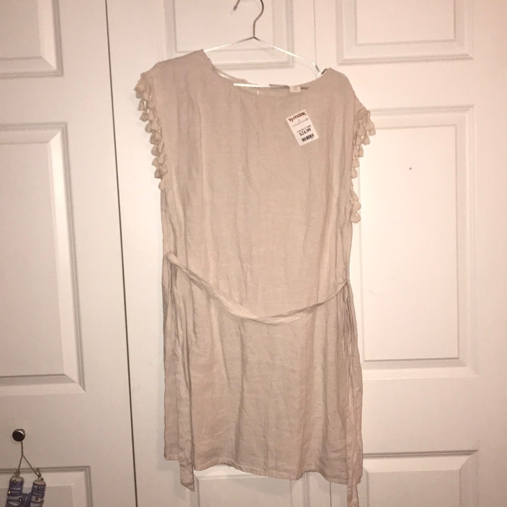NWT Linen tunic dress and beach coverup!